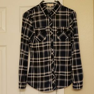 Plaid Flannel Shirt Juniors size Small